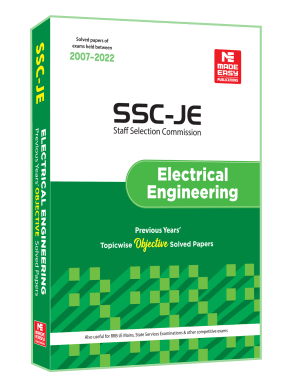 SSC : JE Electrical Engineering 2023- Previous Year Objective Solved Papers- 1
