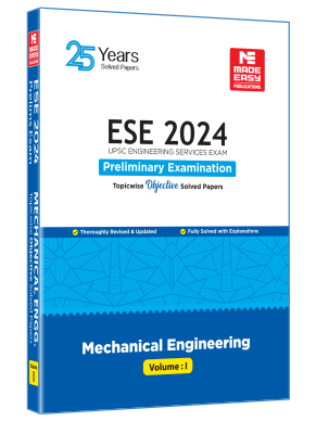 ESE 2024: Preliminary Exam: Mechanical Engineering Objective Solved Paper Vol-1